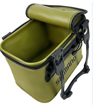 SHIMANO BK-016Q Bakkan EV Fishing Bucket, 40 cm, GRIGIA