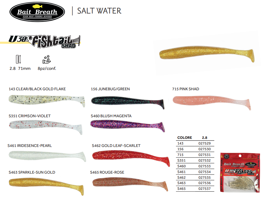 BAIT BREATH FISHTAIL SHAD COLOR 648