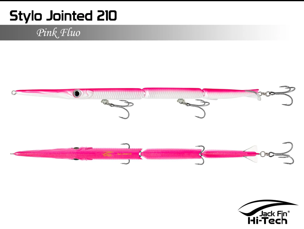 JACK FIN STYLO JOINTED 210 white glow belly