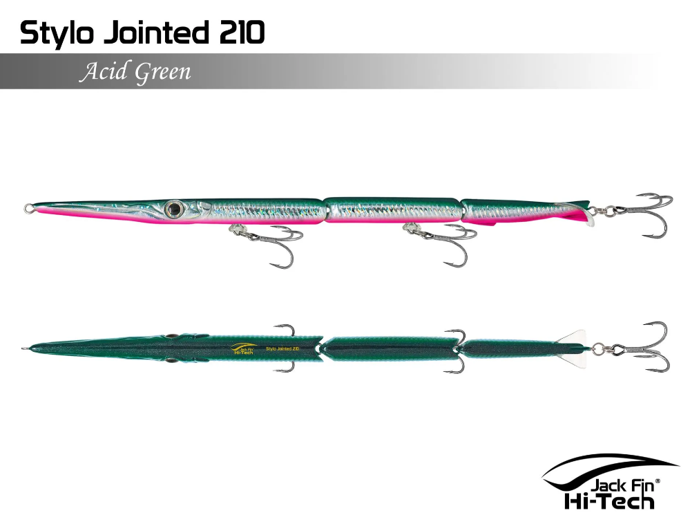 JACK FIN STYLO JOINTED 210 acid green