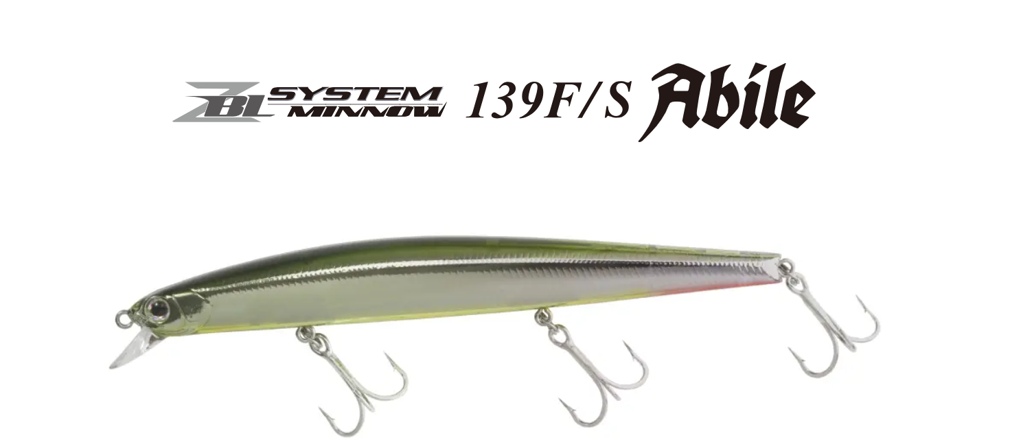 ZIPBAITS Abile 139s The Zabra System Minnow Zip Bait color 705