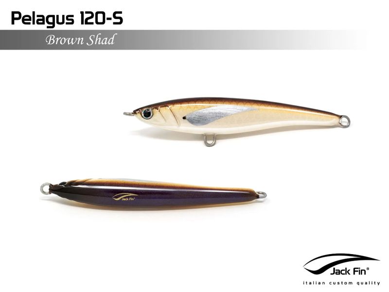 JACK FIN PELAGUS 120-S COLOR brown shad