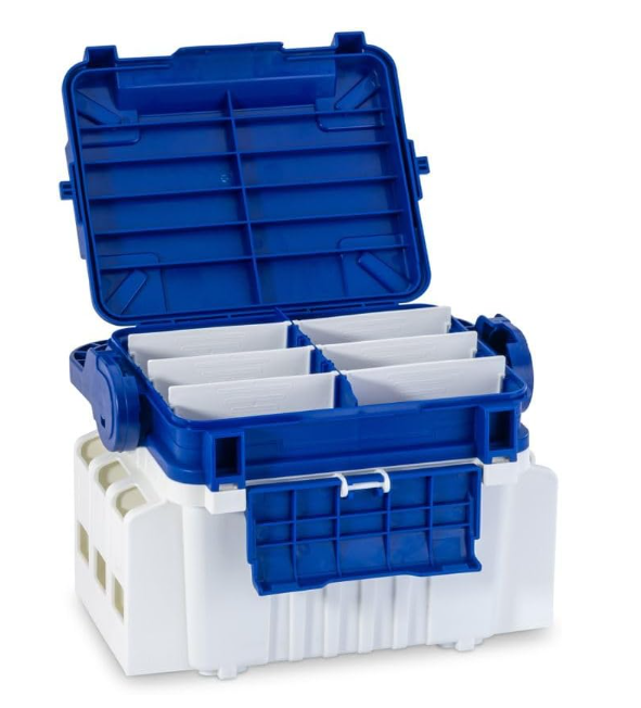 Aquantic Top Tackle Systems Aquantic Salt Shad Organizer, scatola da pesca con 4 riviste