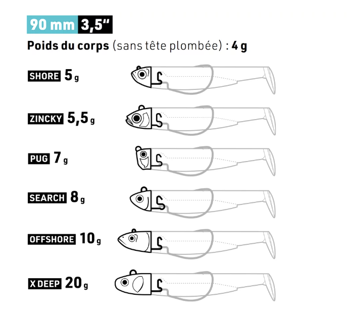 FIIISH BLACK MINNOW N°2, 10gr, 90mm, color fluo yellow