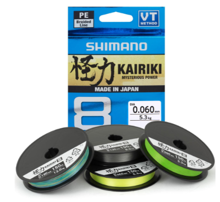 SHIMANO KAIRIKI 8, 0.280mm 29.3kg 150m YELLOW