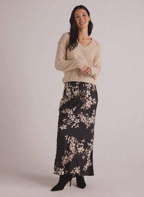 Bias Skirt With Tie