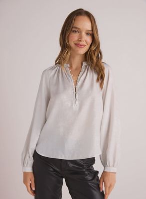 Metallic Opal Pullover