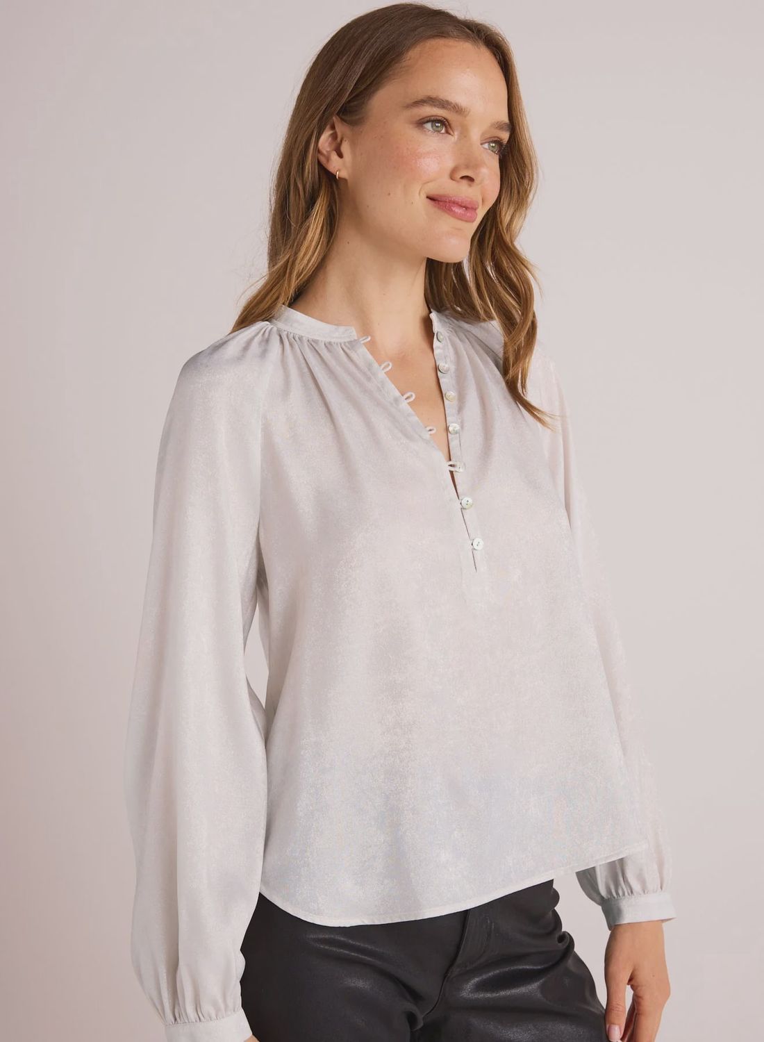 Metallic Opal Pullover