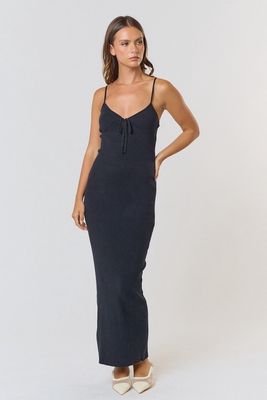 Ribbed Tie Maxi