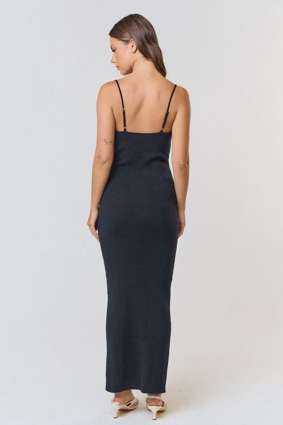 Ribbed Tie Maxi