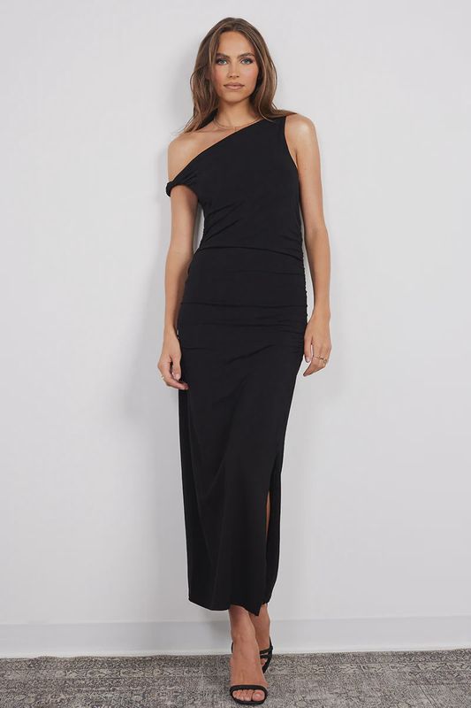 Twist Off Shoulder Dress