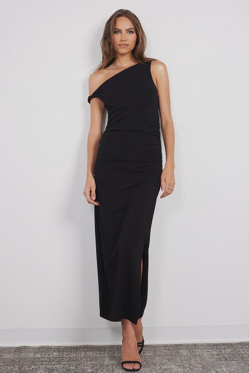 Twist Off Shoulder Dress