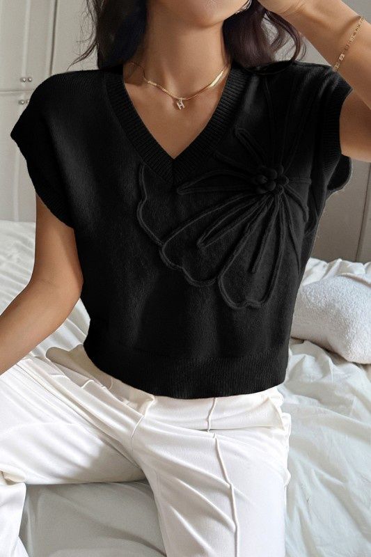 Flower Sweater Vest