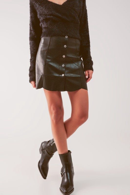 Mini Skirt In Black