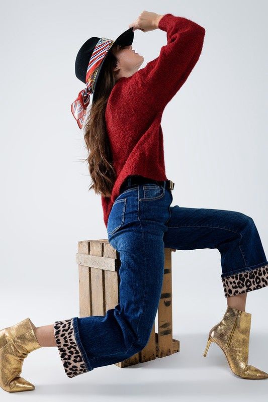 Leopard Stripe Denim