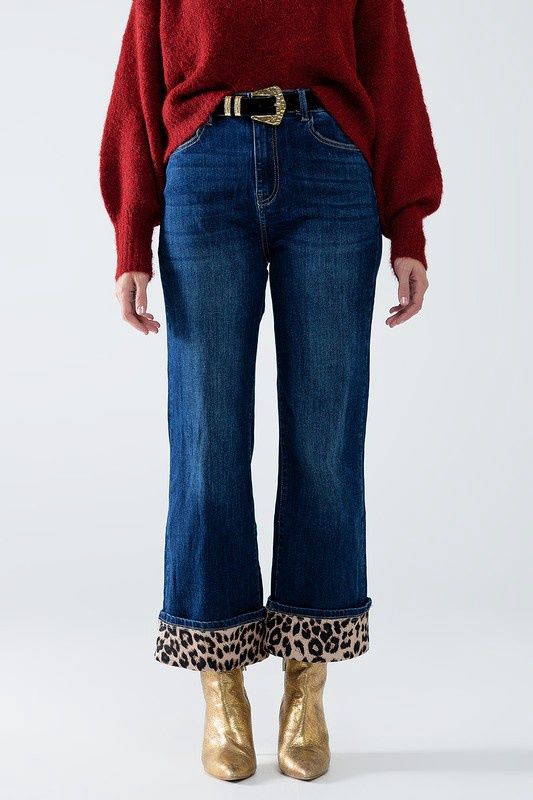 Leopard Stripe Denim