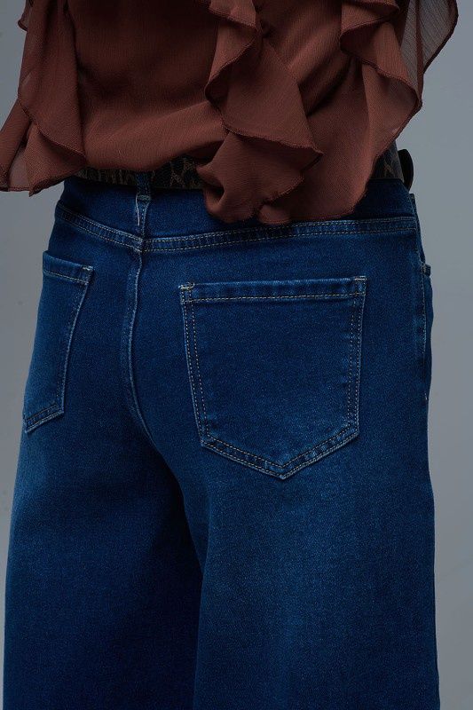 Wide Leg Stretch Jeans