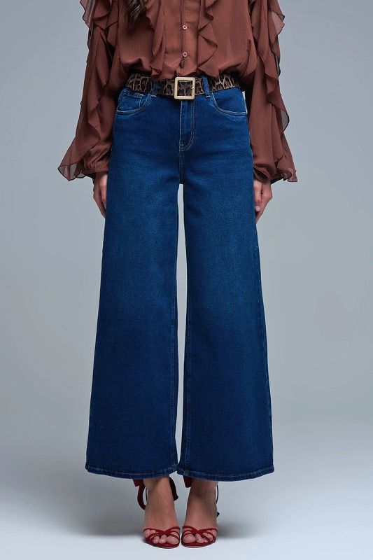 Wide Leg Stretch Jeans