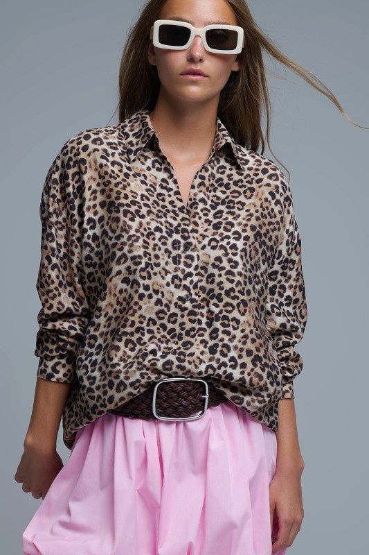 Leopard Button Up