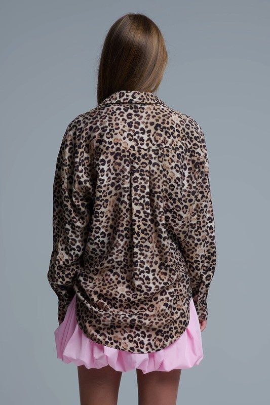 Leopard Button Up