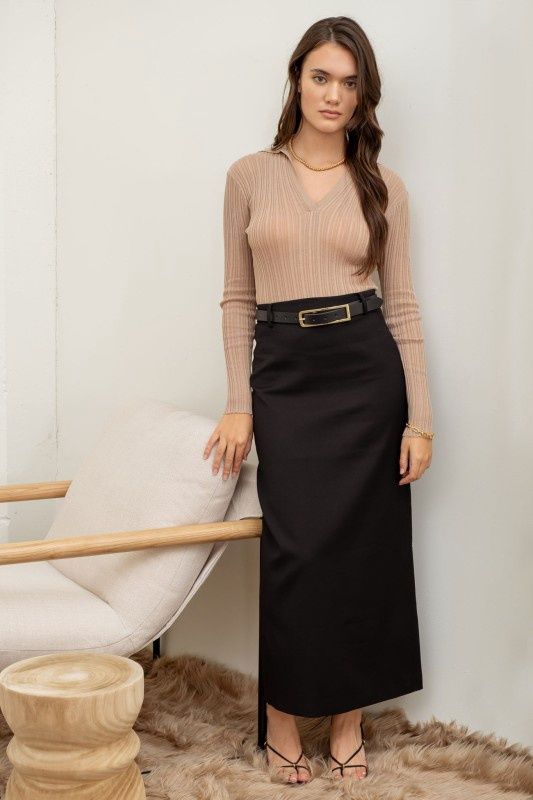 Cropped L/S Pullover