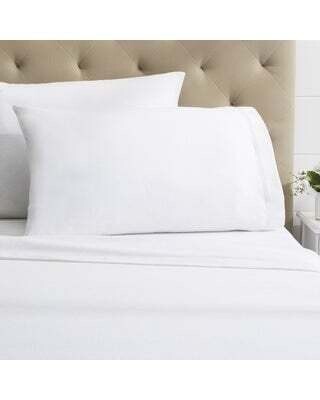 Sheets Intermark Dormisette Flannel Queen White Fitted