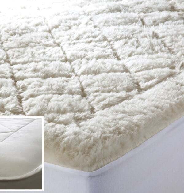 Mattress Pad Kouchini Wool Reversible Overlay Queen