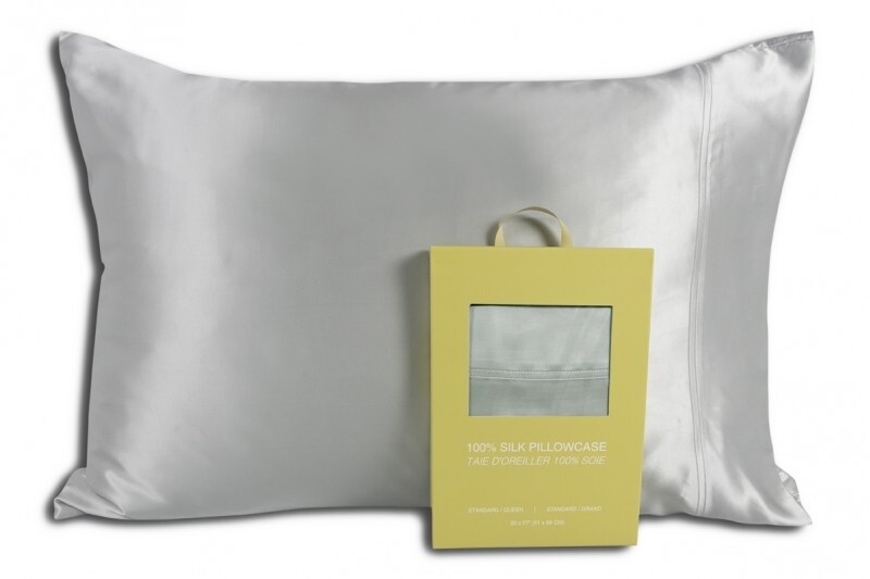 Pillow Case Silk RJS Queen Silver ( Single )