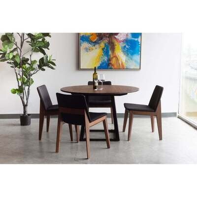 Moes Deco Dining Chair Black PVC BC-1016-48