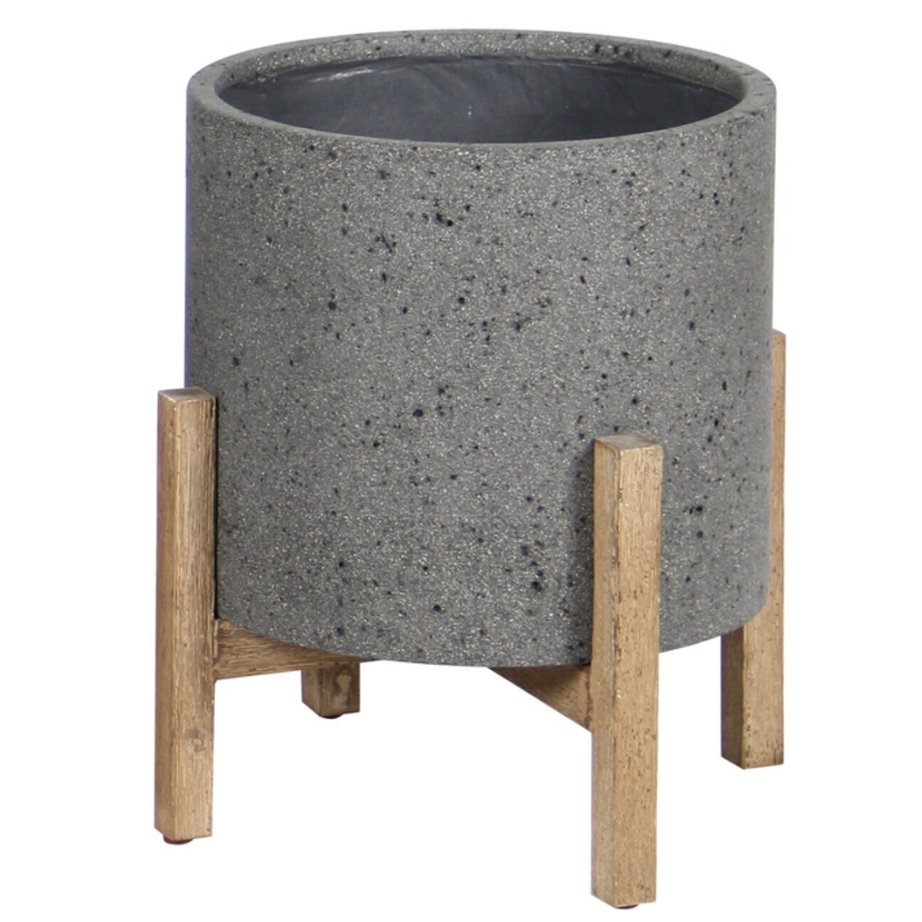 Planter LH Round Standing Pot Grey PAT002-G Planter LH Round Standing Pot Grey PAT002-G