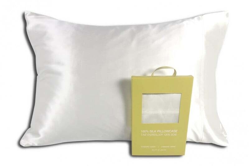 Pillow Case Silk RJS Queen White ( Single )