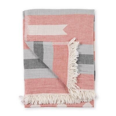 Turkish Towel Pokoloko Ribbon Red TTRIB1