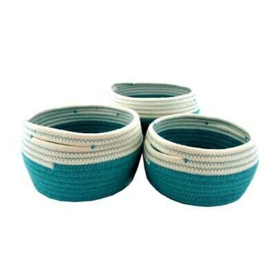 Basket Nostalgia Storage Turquoise Small 709-084