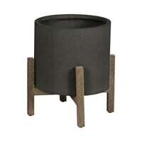 Planter LH Standing Pot SM Black PAT015-BL