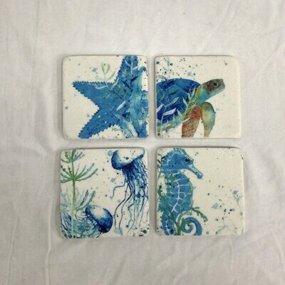 Coasters Ganz Blue Sea S/4 CB172279