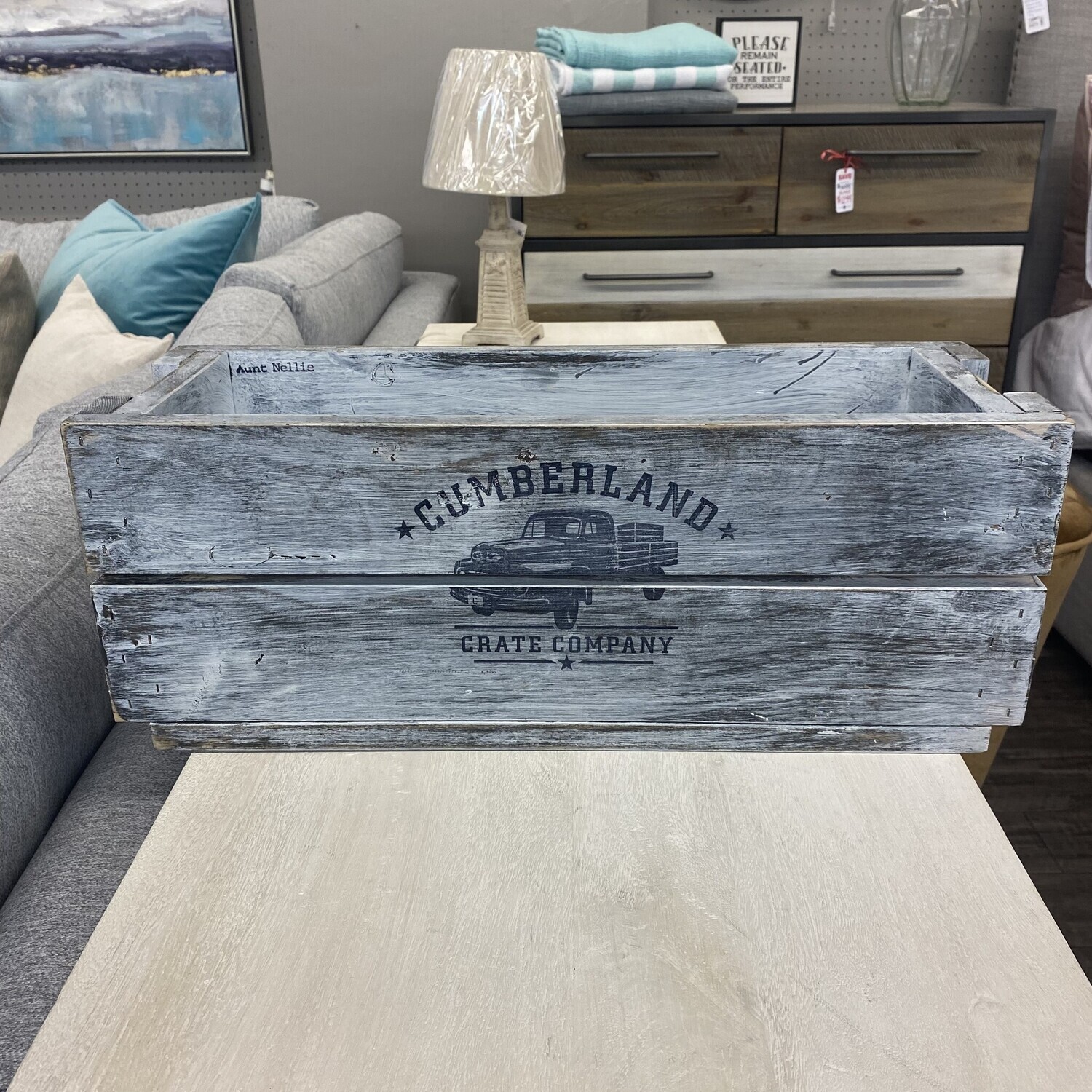 Cumberland Crates Aunt Nellie Vintage White