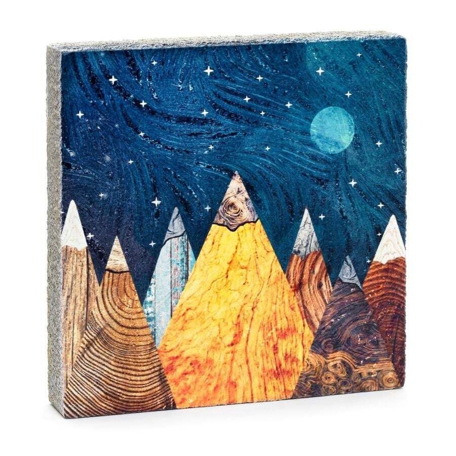 Cedar Mountain Art Block Burl Mountains LF6037