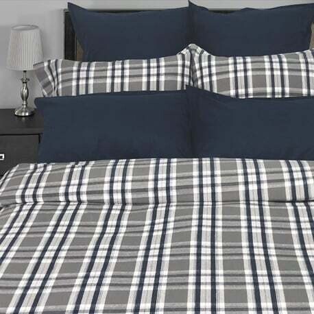 Duvet Cover Cuddledown Simon King Flannel w/ Pillow Cases