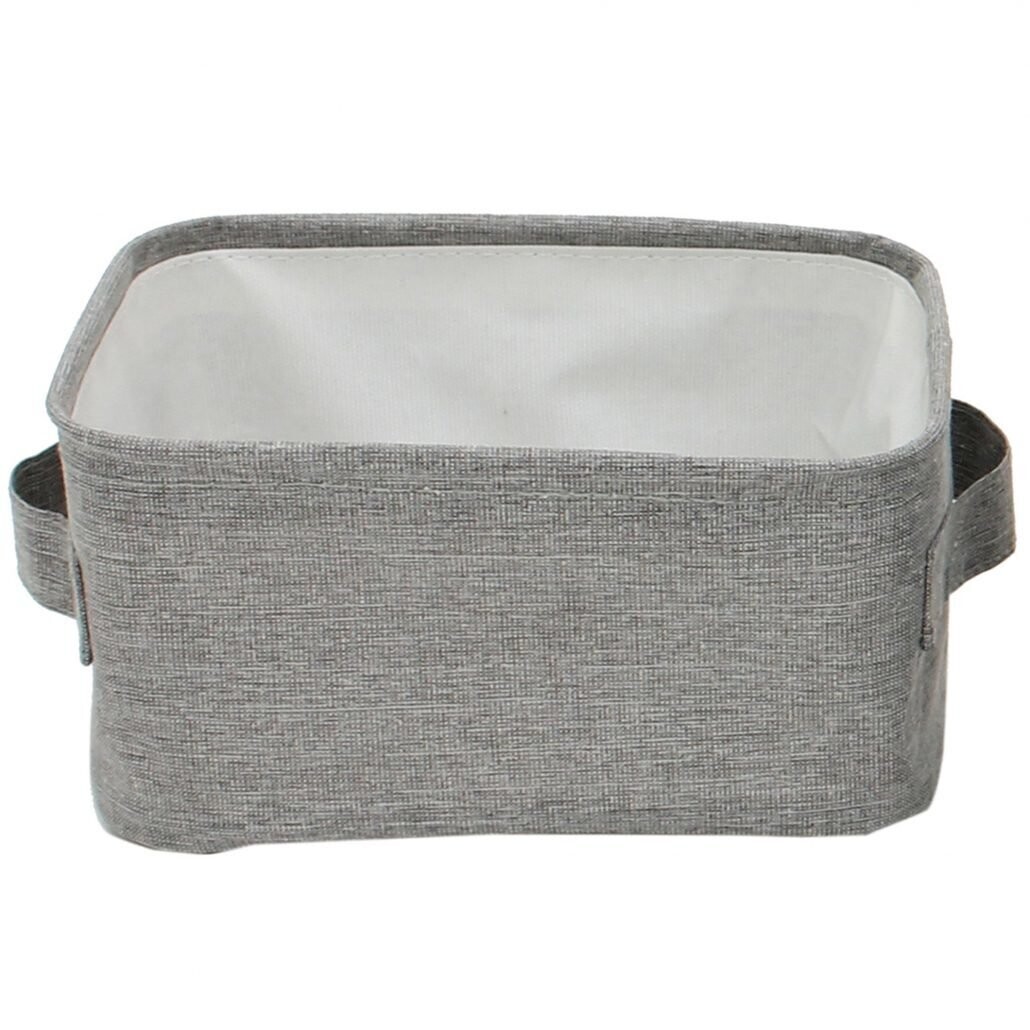 Basket Cathay Grey Rectangle 9.5”L 10-2445