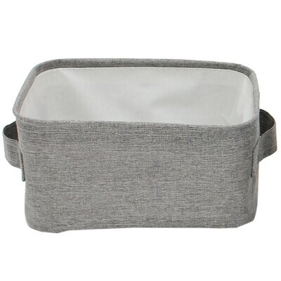 Basket Cathay Grey Rectangle 9.5”L 10-2445