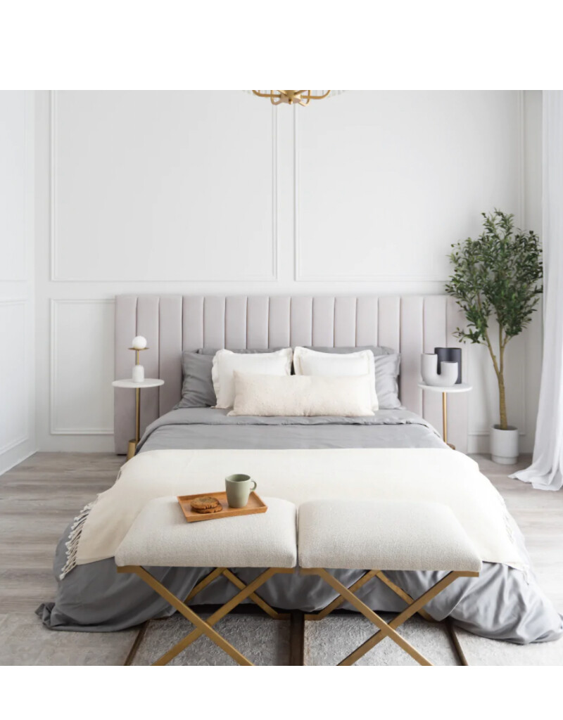 Duvet Cover Terrera Bamboo Queen Grey w / Pillow Cases