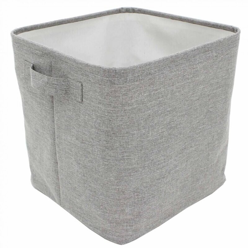 Basket Cathay Grey Square 12.5”L 10-2444