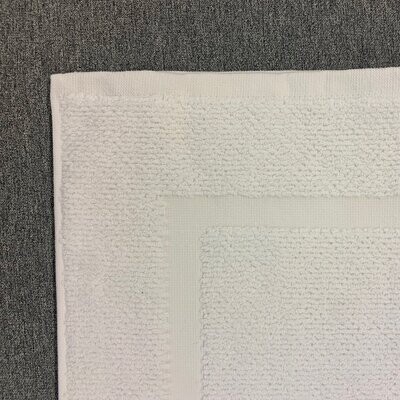 Tub Mat Cuddledown Porto Cotton White