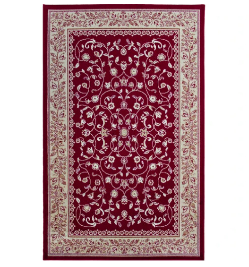 Rugs Avocado Artificial Silk 2'4 x 3'7 Sarook Red