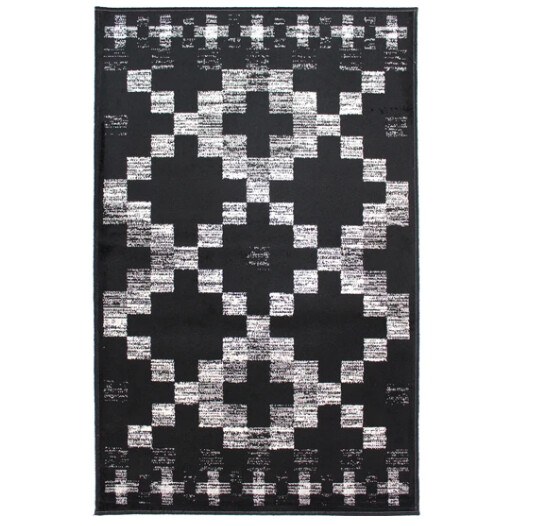 Rugs Avocado Artificial Silk 2'4 x 3'7 Gala Black