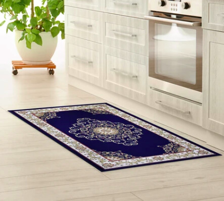 Rugs Avocado Artificial Silk 2'4 x 3'7 Crown Navy