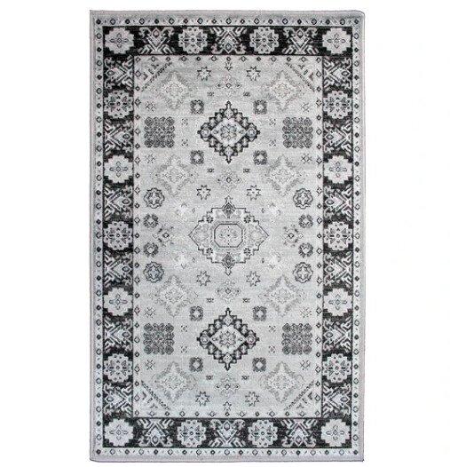 Rugs Avocado Artificial Silk 2'4 x 3'7 Kazak Silver
