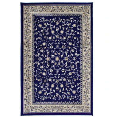 Rugs Avocado Artificial Silk 2'4 x 3'7 Sarook Navy