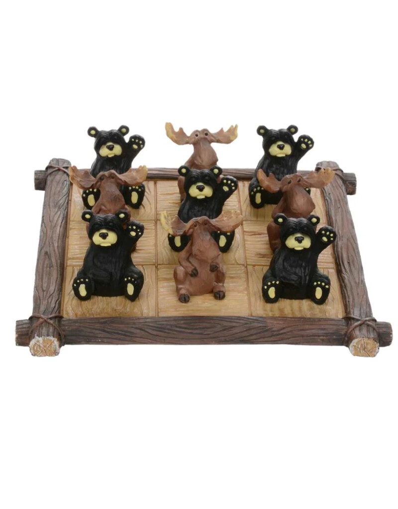 CT Bear & Moose Tic Tack Toe Set D852 CT Bear & Moose Tic Tack Toe Set D852