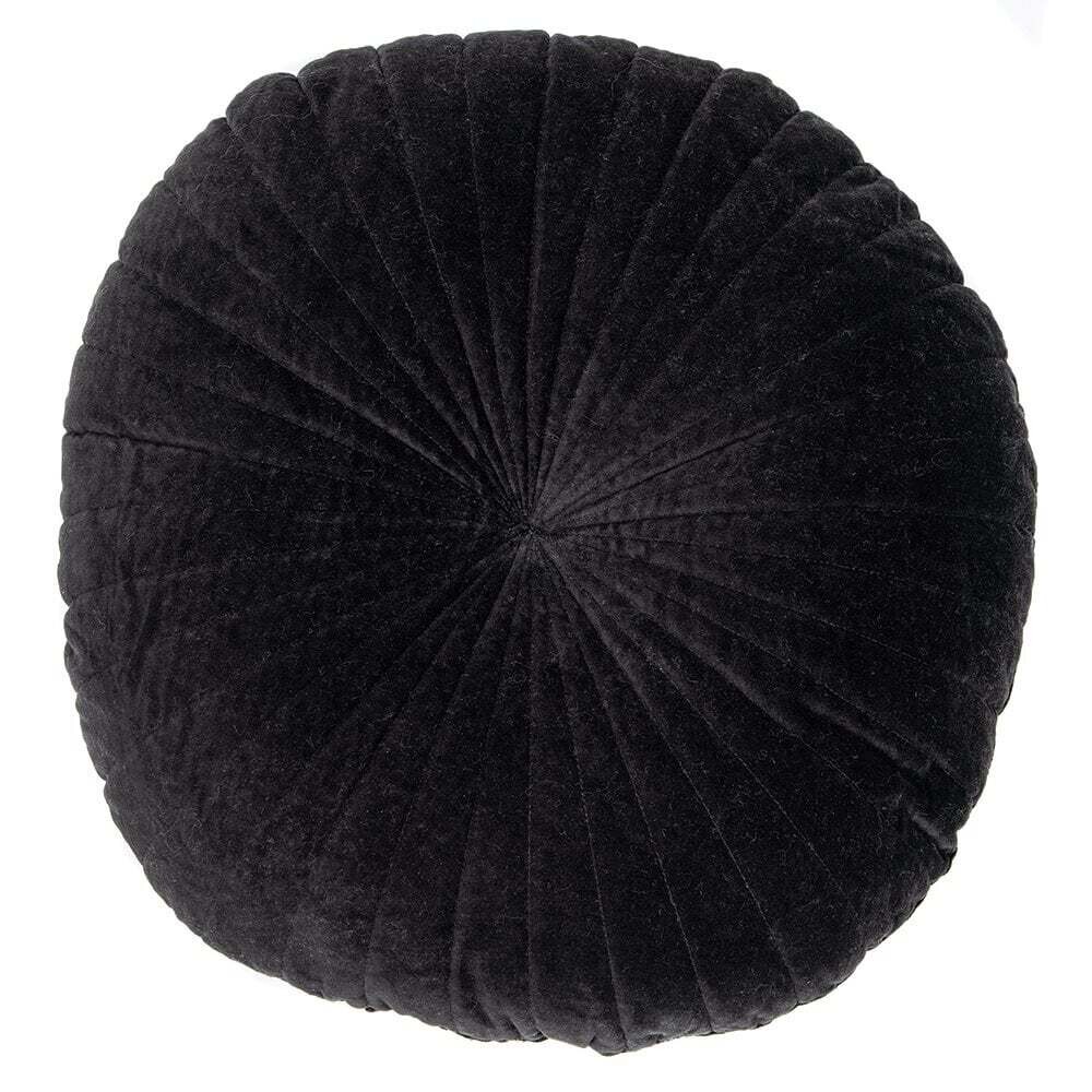 Cushions Brunelli Velvet Black Round 18”  9011BK116RD